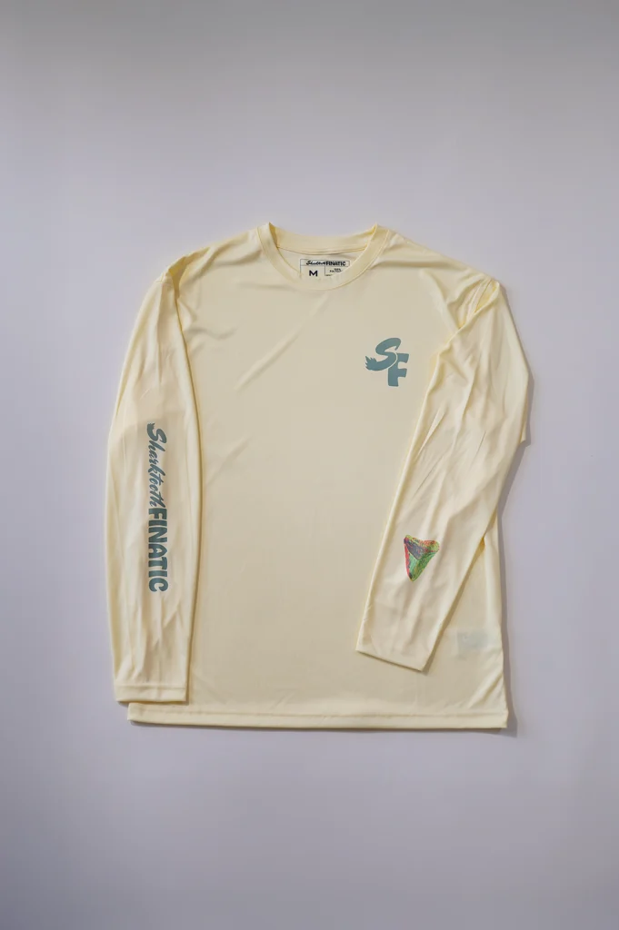 Butter Yellow Long Sleeve Performance Shirt with Rasta Meg Design
